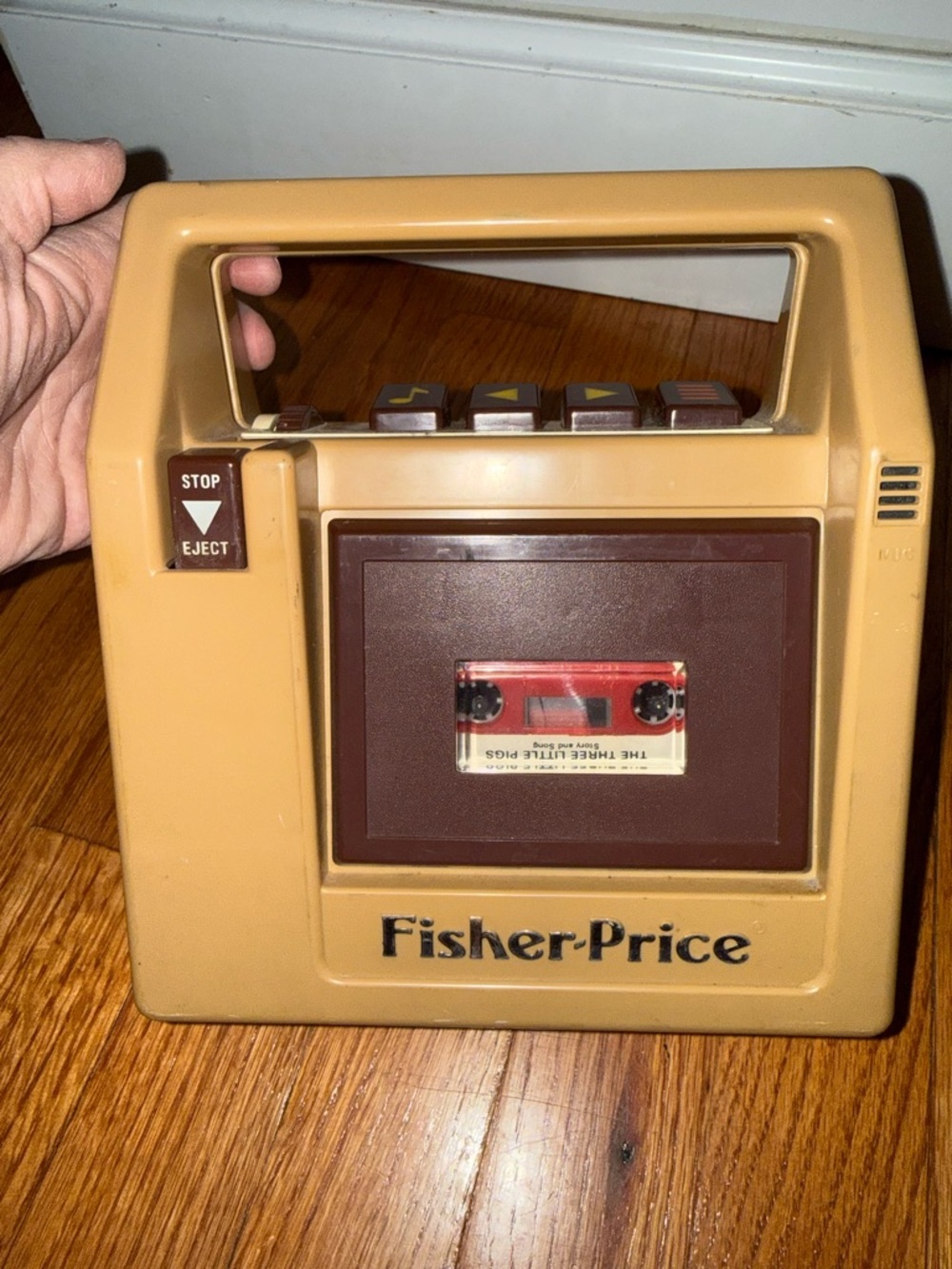 Vintage Fisher-Price Cassette Tape Recorder, model #826, released in 1980